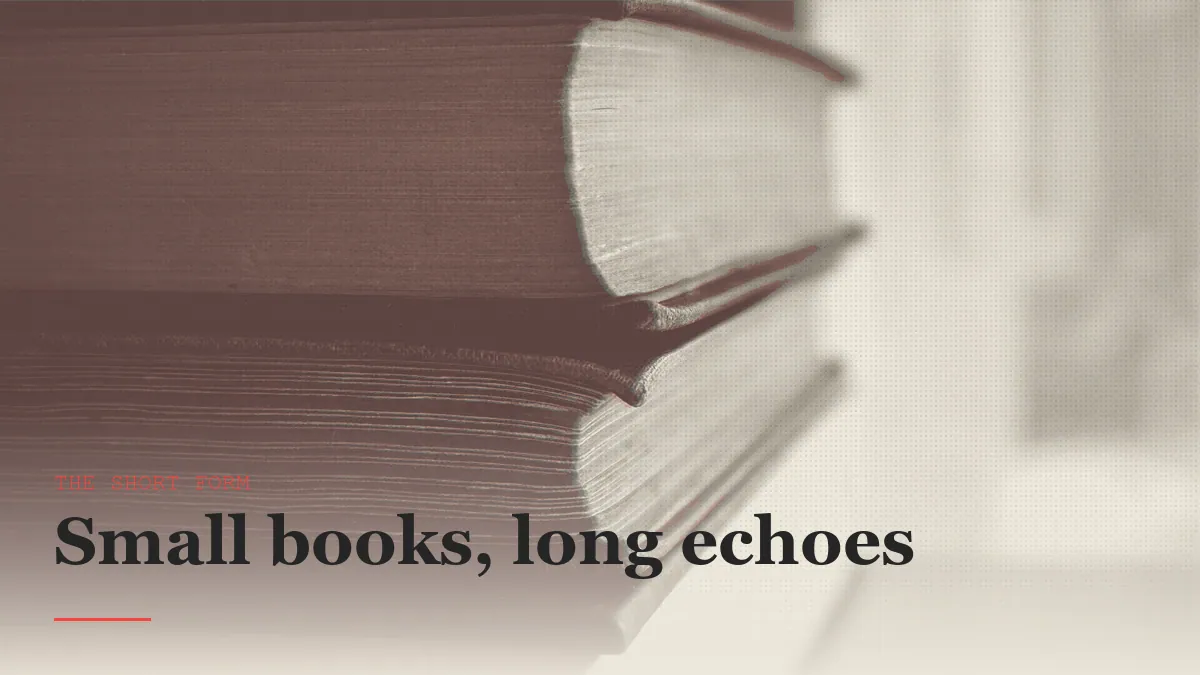 A stack of old books