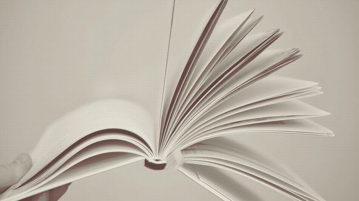 An open booklet
